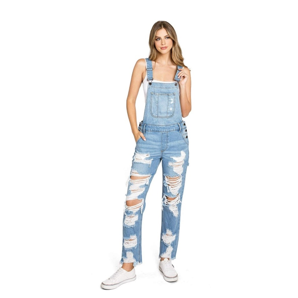 Distressed Overalls